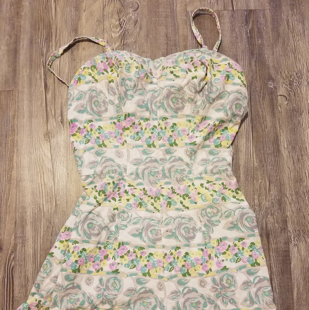 1940s - 1950s Floral Playsuit - image 8